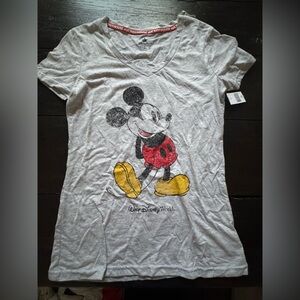 NWT Disney Parks Mickey Mouse Gray T-Shirt